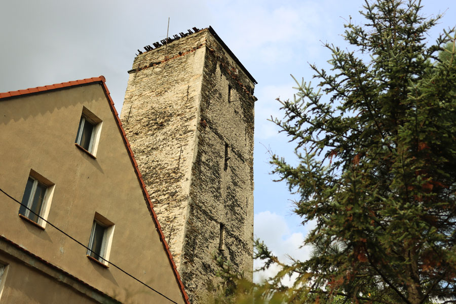 Kamienna wieża wodna w Wierzbnej