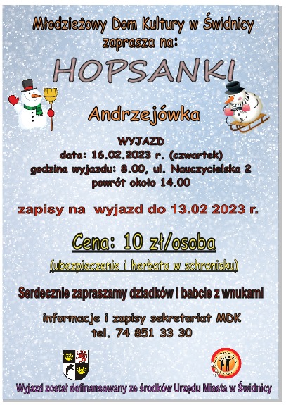 Hopsanki MDK plakat